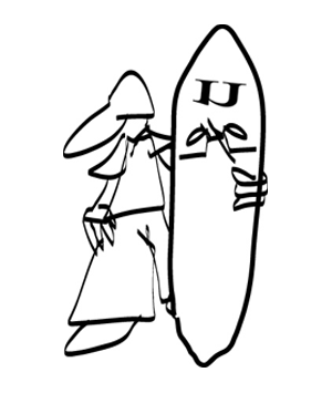 949 Clothing Surfer Sketch Concept