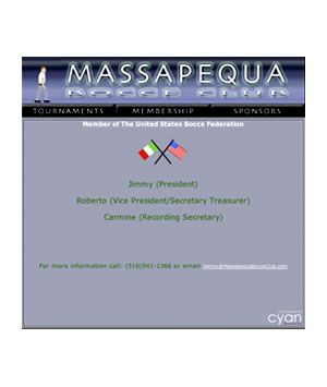 Massapequa Bocce Club New York Long Island Website