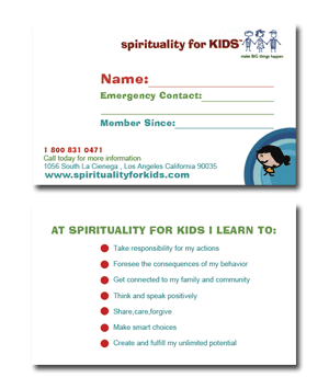 Spirituality For Kids ID Cards
